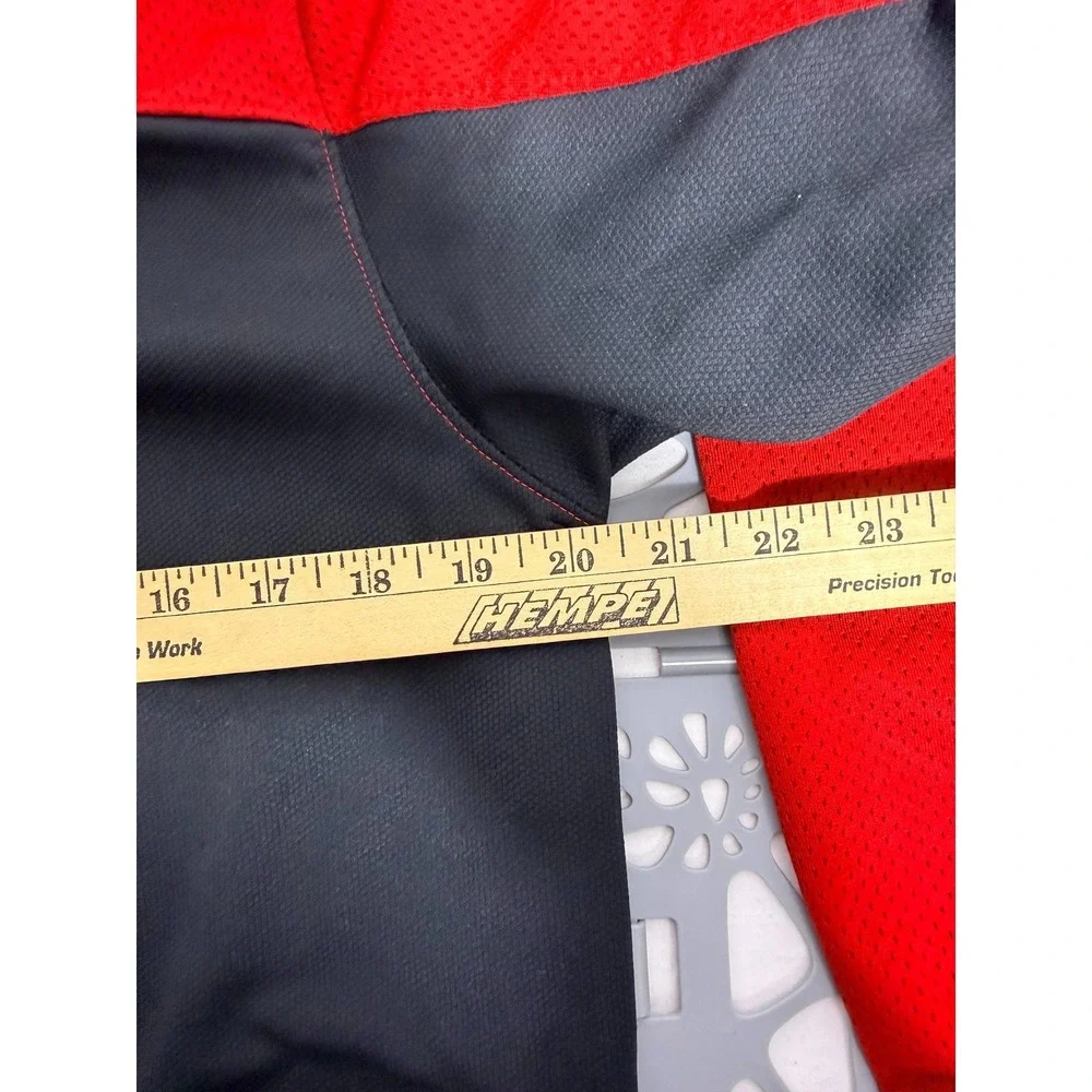 Jordan 1/4 Zip Pullover Mens Medium Gray Red Long Sleeve‎ Mock Neck Training Top